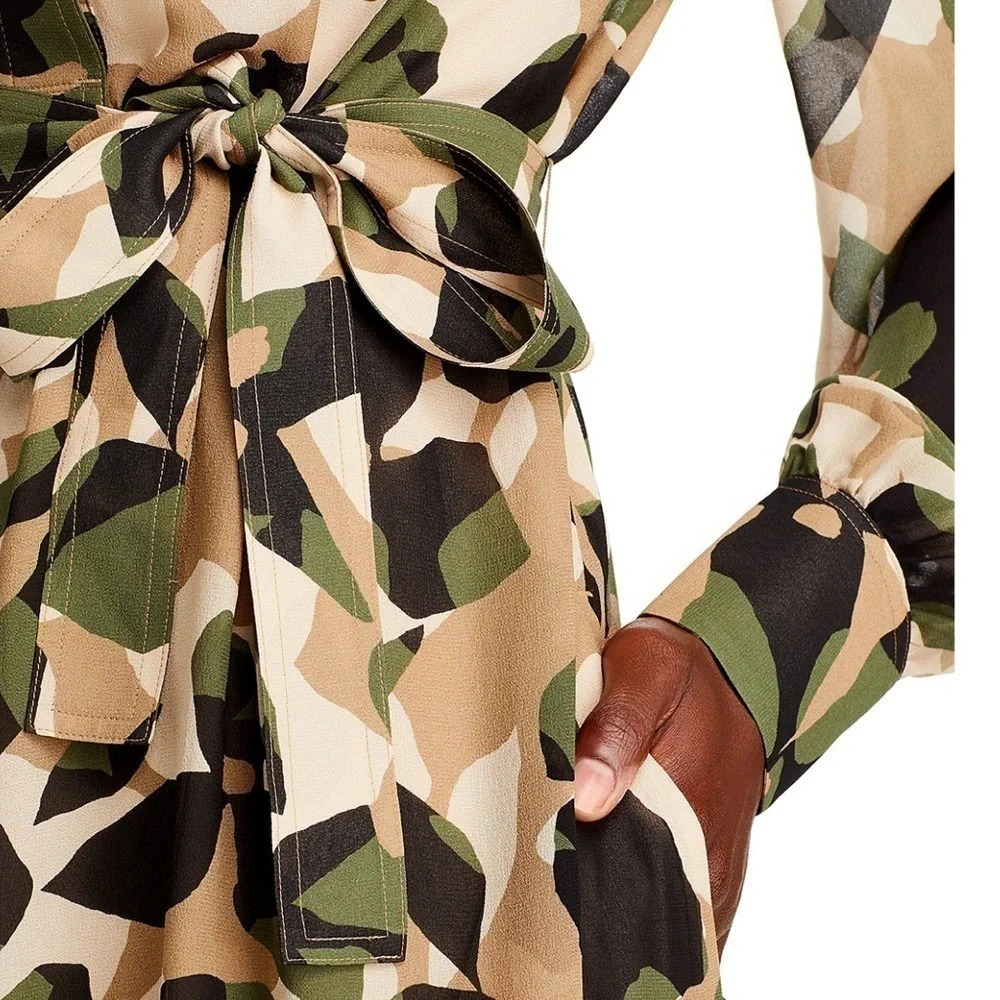 Hugo Boss Dakaria Camo Shirt Dress in Size 10 - NEW! - Picture 4 of 6